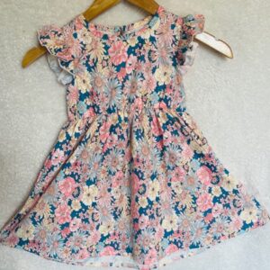 Young Girls Ruffle Trim Dress