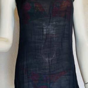 Black sheer beach cover up