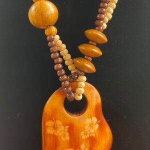 Handmade Wooden Necklace and Earrings set
