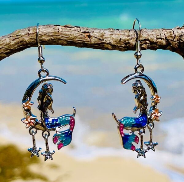 Mermaid Charm Earrings - Image 4