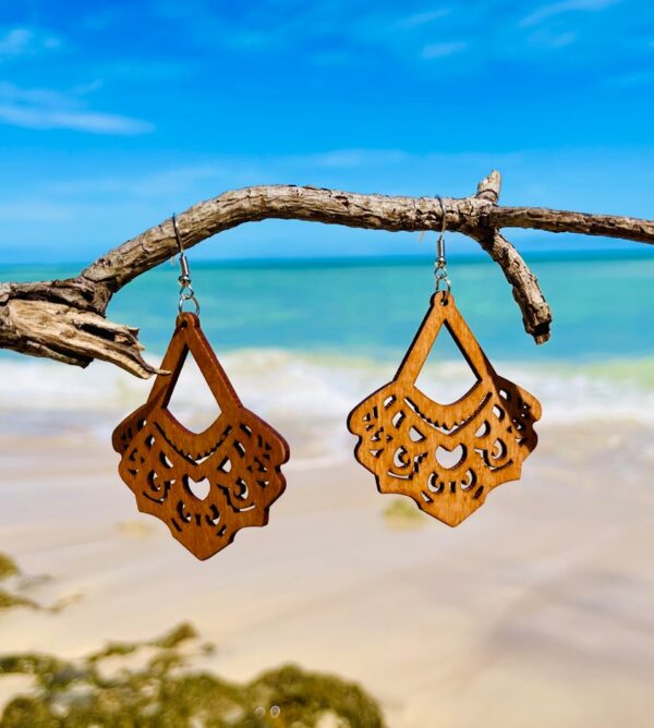 Wooden Design Earrings