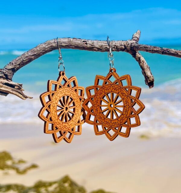 Wooden Design Earrings