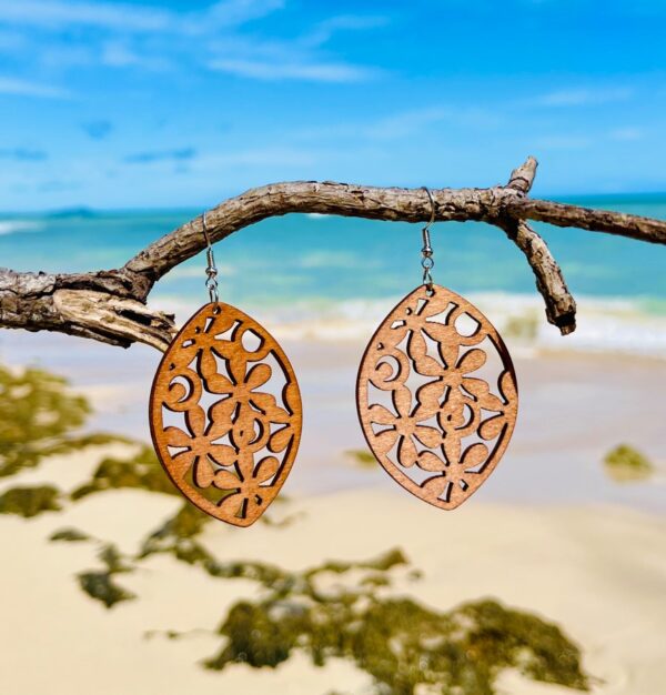 Wooden Design Earrings