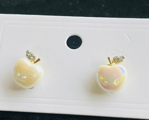 Apple Design Earrings - Image 2