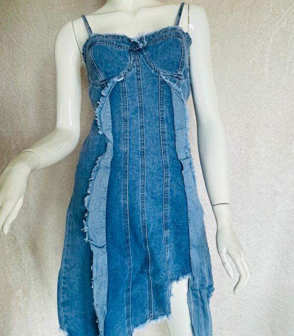 Woman's Denim Sexy Dress - Image 10
