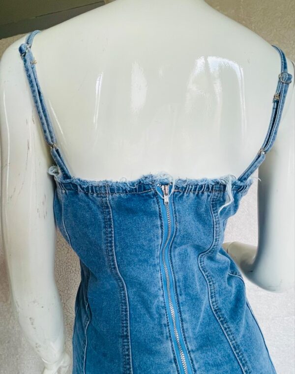 Woman's Denim Sexy Dress - Image 5