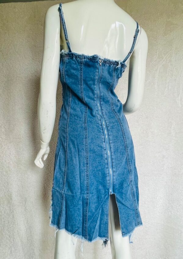 Woman's Denim Sexy Dress - Image 7