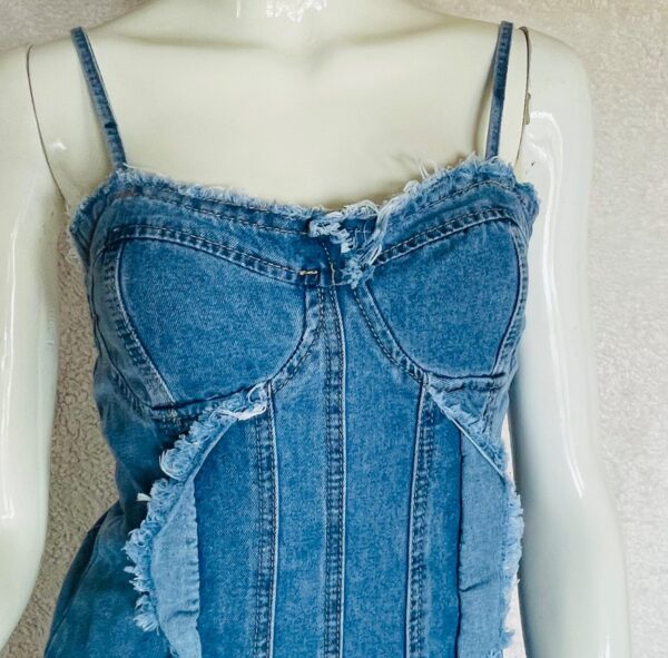 Woman's Denim Sexy Dress - Image 8