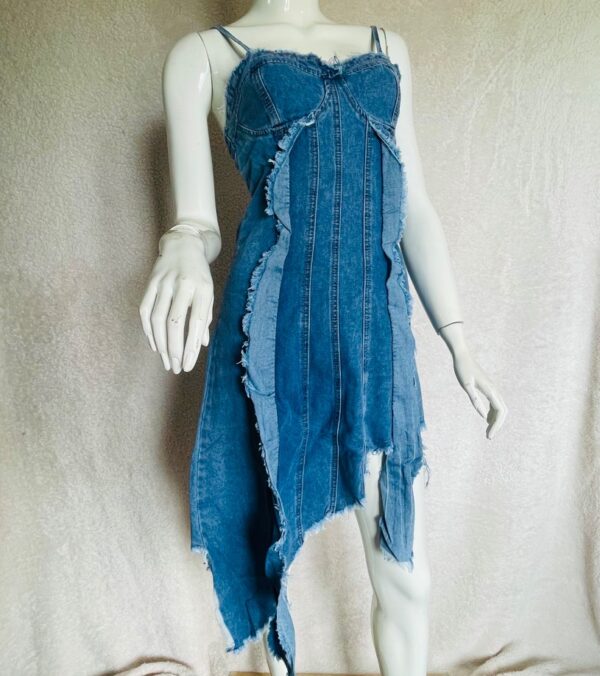 Woman's Denim Sexy Dress - Image 9